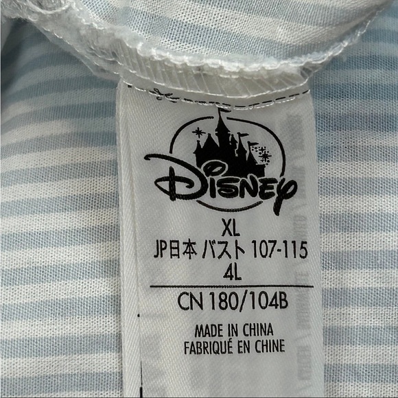 Disney Mickey Mouse Striped Button Down Shirt Mickey’s Moods - Size XL - Picture 11 of 12